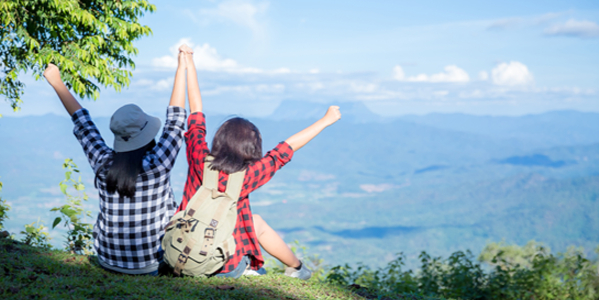 Happy travelers enjoying tour package from Pune
